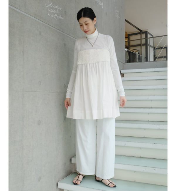 IENA「《予約》Maison IENA 別注 Nell/ネル フリルキャミソール 261-30275」|シャツ・ブラウス|