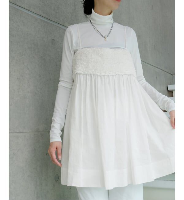 IENA「《予約》Maison IENA 別注 Nell/ネル フリルキャミソール 261-30275」|シャツ・ブラウス|ホワイト