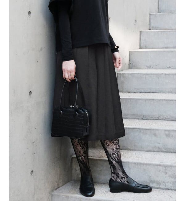 IENA「《予約》Maison IENA 別注 Nell/ネル プリーツスカート 261-10297」|スカート|ブラック