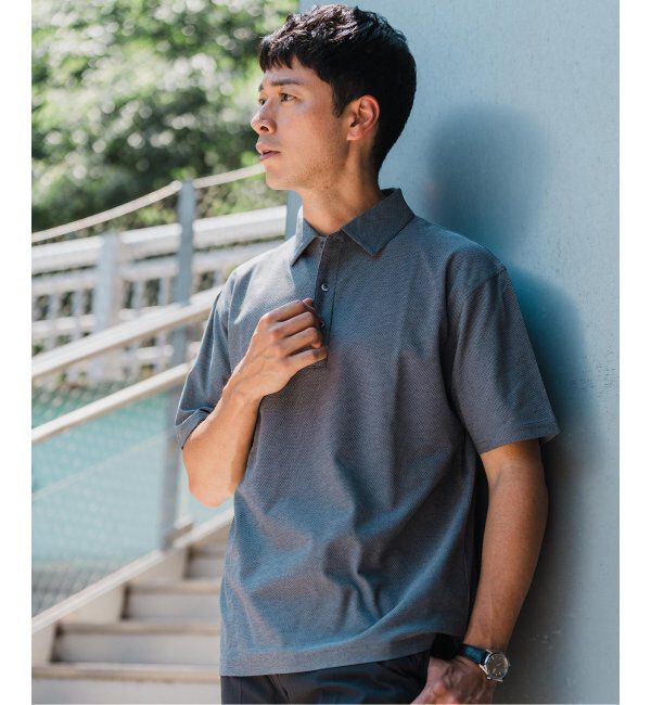 EDIFICE「"吸水速乾機能"ALBINI オープン ポロシャツ」|ポロシャツ|