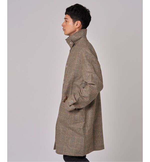 EDIFICE「MACKINTOSH(マッキントッシュ) 別注 HUMBIE/ハンビー SL "グレンチェック"」|ステンカラーコート|