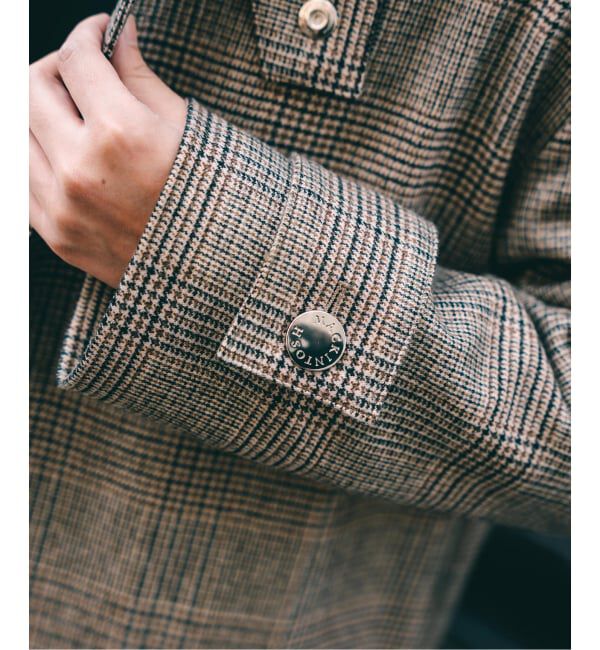 EDIFICE「MACKINTOSH(マッキントッシュ) 別注 HUMBIE/ハンビー SL "グレンチェック"」|ステンカラーコート|