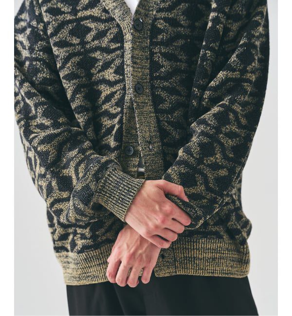 417 EDIFICE「インディゴジャガードカーディガン」|カーディガン|