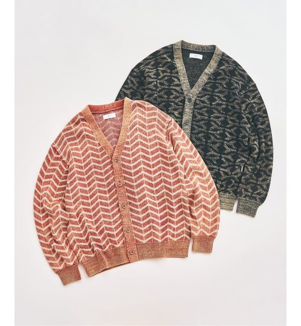 417 EDIFICE「インディゴジャガードカーディガン」|カーディガン|