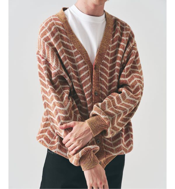 417 EDIFICE「インディゴジャガードカーディガン」|カーディガン|