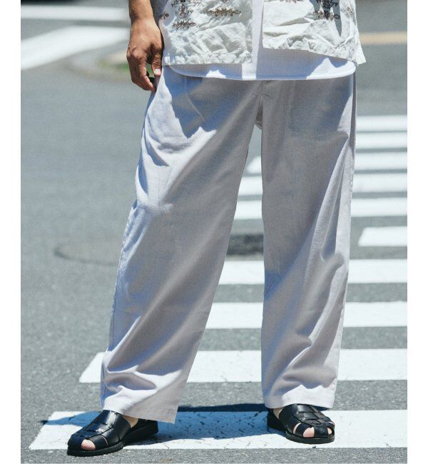 JOURNAL STANDARD relume「リネンブレンド 1タック &rdquo;レイジー&rdquo; パンツ」|スラックス|