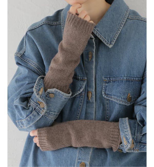 journal standard L'essage「《追加》【WILLIAM BRUNTON】3PLY Plain Wristwarmer：手袋」|手袋|ブラウン