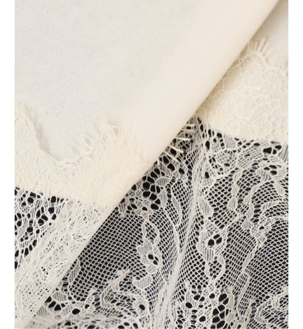 JOURNAL STANDARD「《追加3》レースヘム クルーネックシアーロングT」|Tシャツ・カットソー|