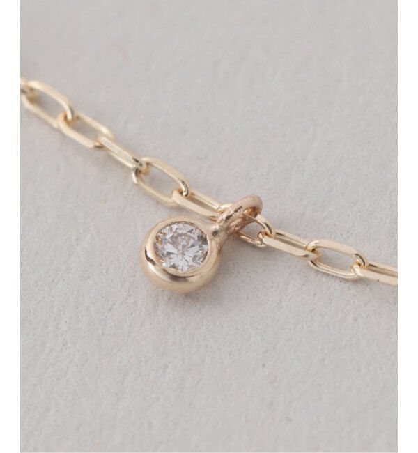 Lilas by Spick&Span「7ダイヤステーション50cmネックレス K10」|ネックレス|