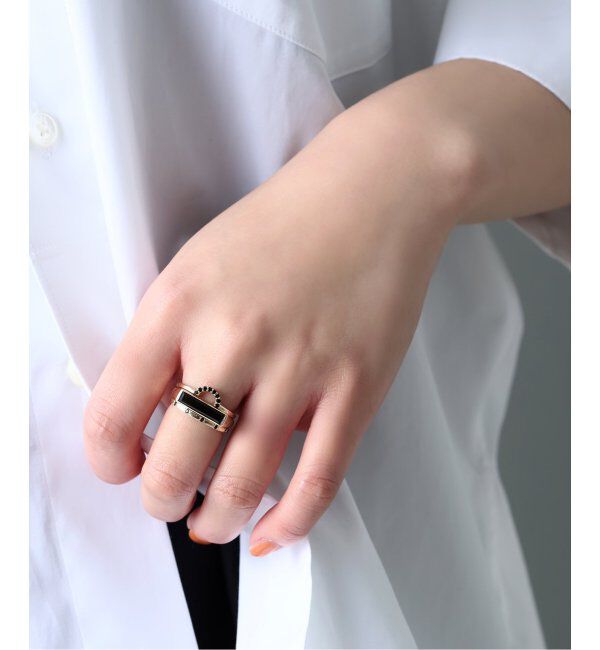 Lilas by Spick&Span「オニキスステーションリング K10」|リング|