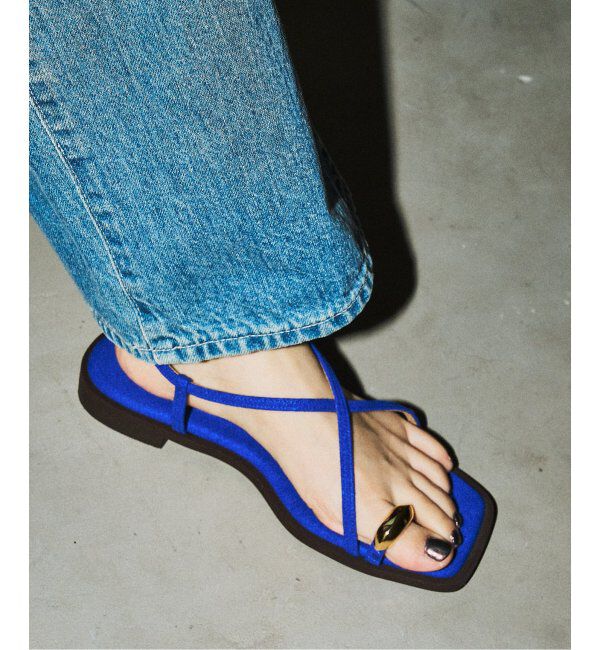  「《追加3》GRISEメタルリングクロストングサンダル」|サンダル|