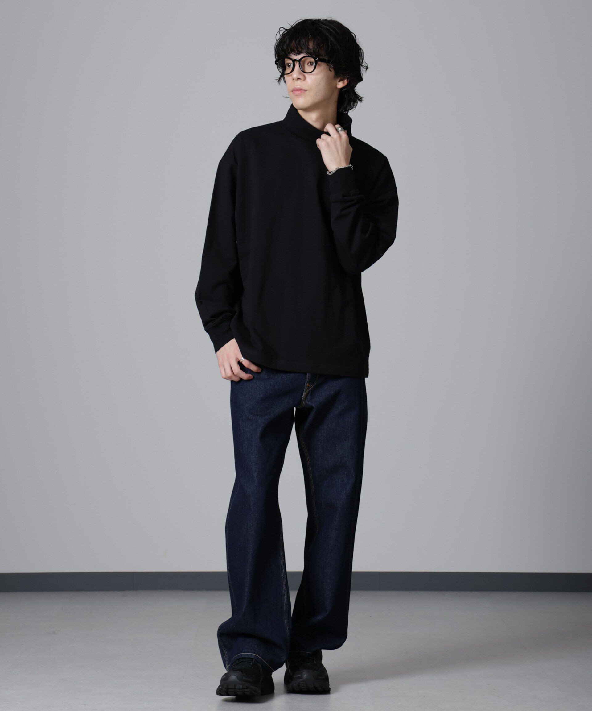 nano･universe「タートルカットミニ裏毛Ｔシャツ 長袖」|Tシャツ・カットソー|