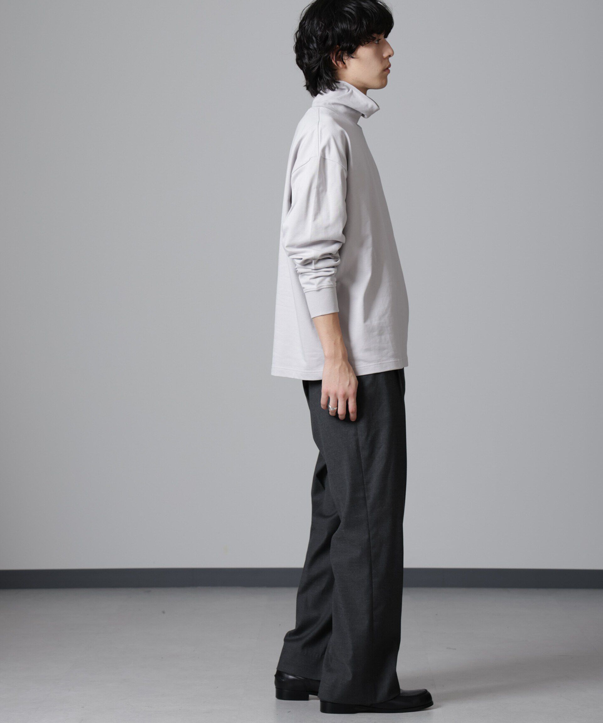 nano･universe「タートルカットミニ裏毛Ｔシャツ 長袖」|Tシャツ・カットソー|