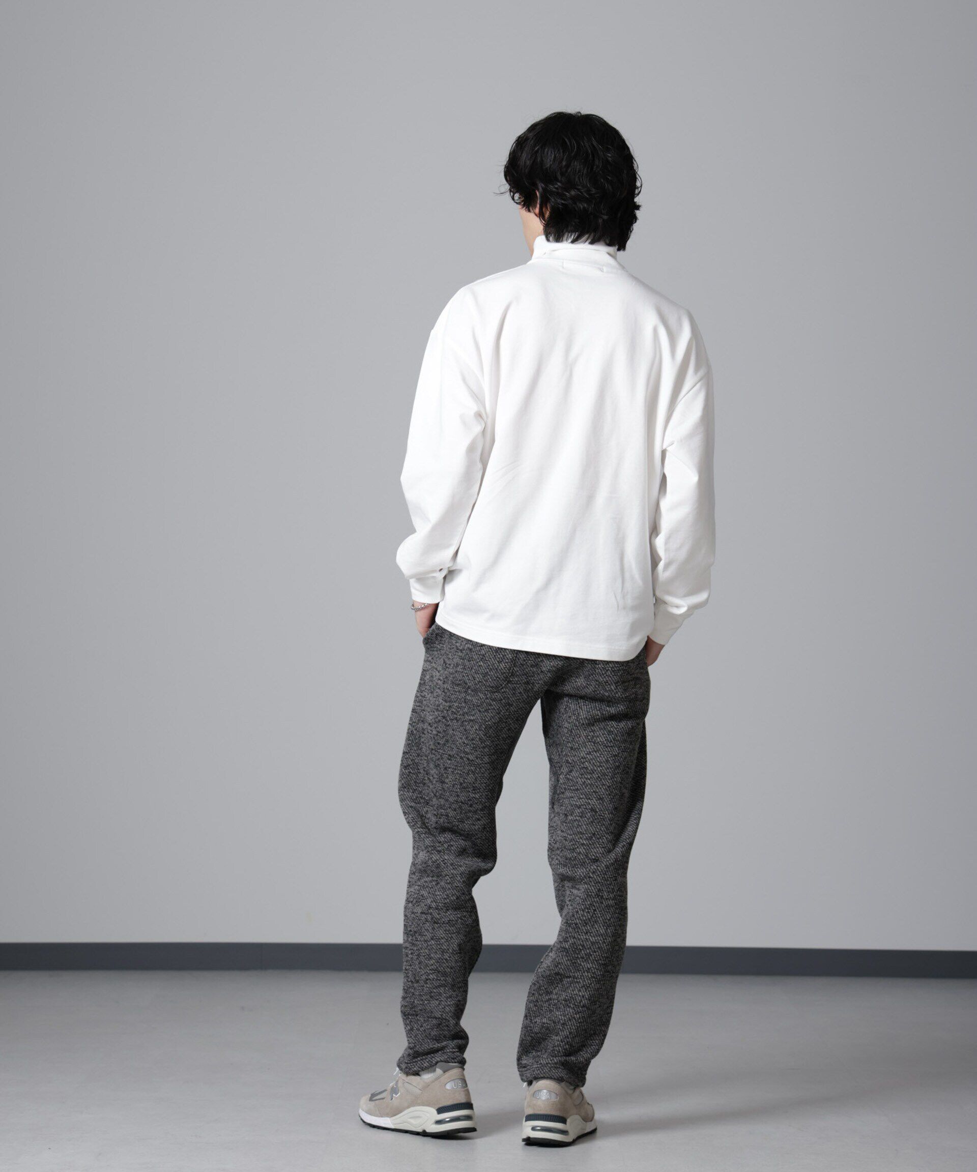 nano･universe「タートルカットミニ裏毛Ｔシャツ 長袖」|Tシャツ・カットソー|