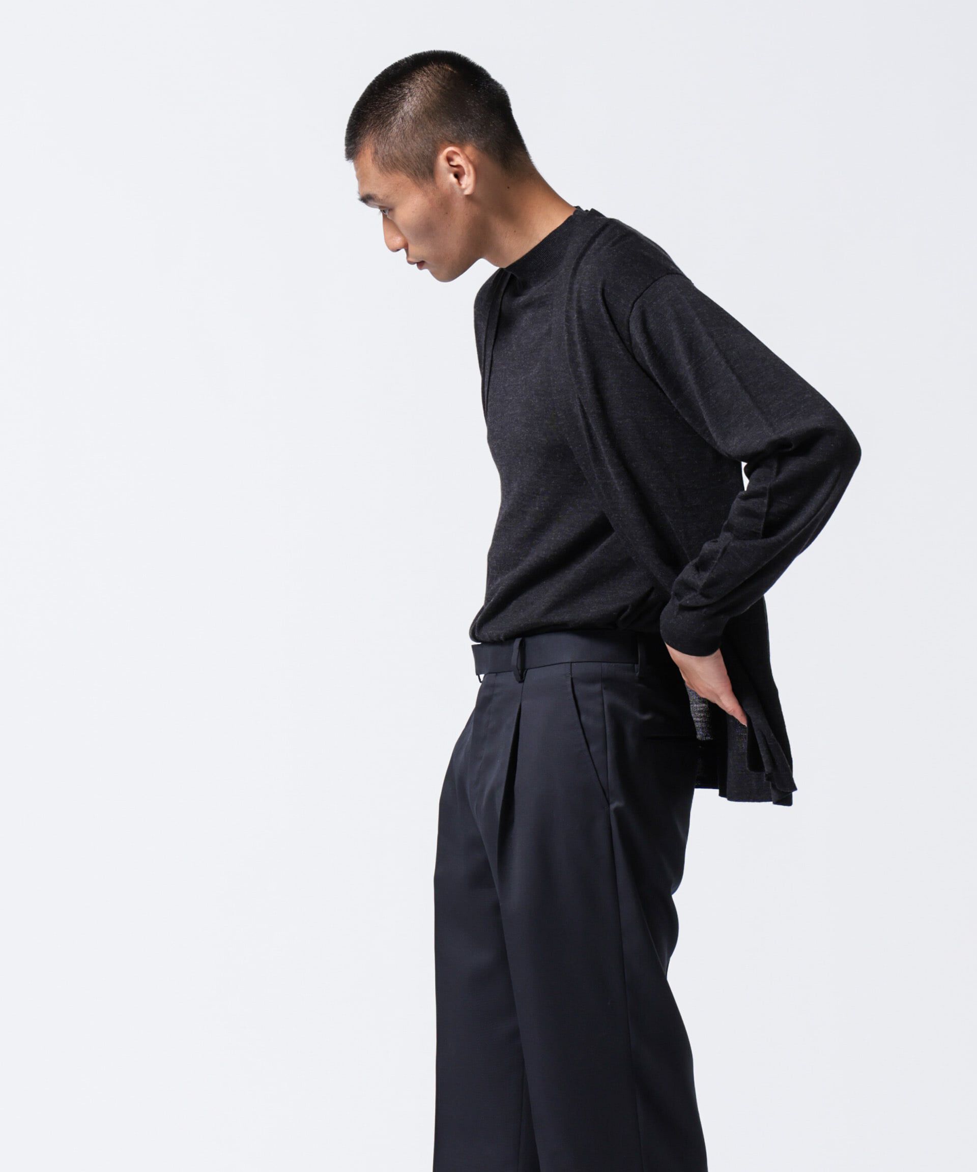 nano･universe「「ASSEMBLANC」BRISBANE カーブスリーブカーディガン」|ニット・セーター|