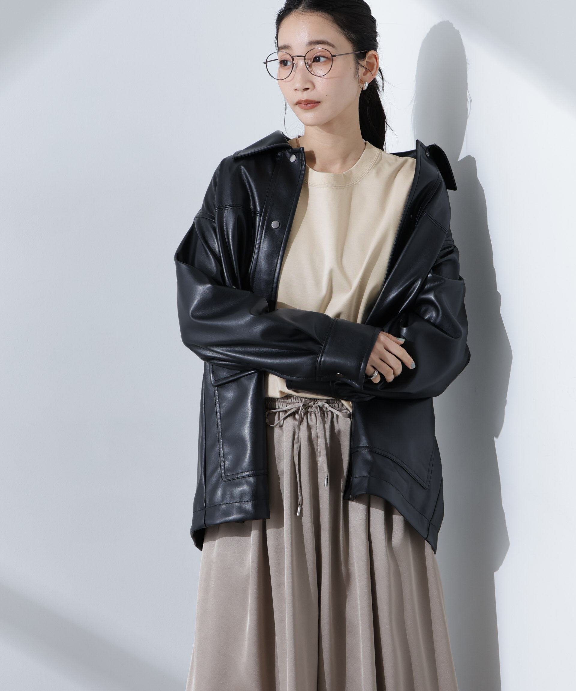 nano･universe「Anti SmellスムースシルケットロングスリーブTシャツ」|Tシャツ・カットソー|