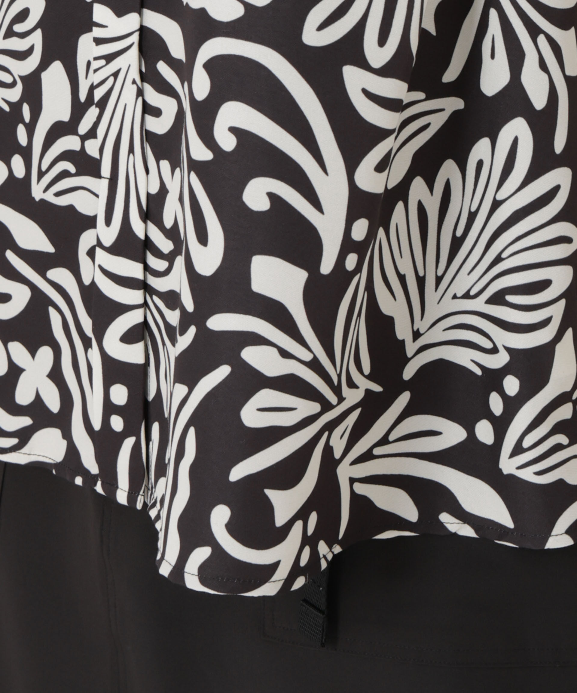 nano･universe「ボタニカルプリントノースリーブフレアブラウス(セットアップ可)」|シャツ・ブラウス|