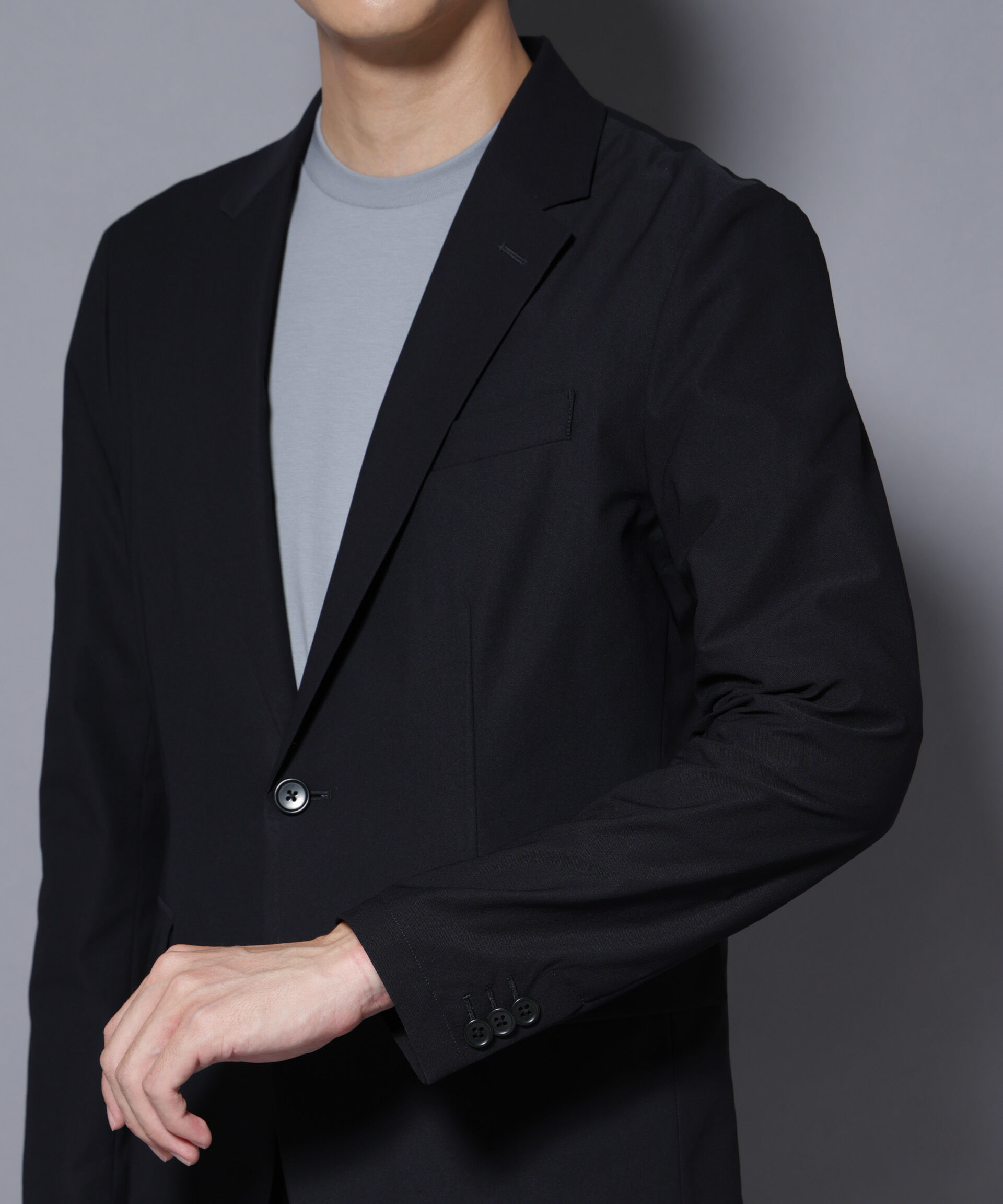 nano･universe「｢N JACKET BASIC｣TEXBRID(R) ﾂｲﾙｼﾞｬｹｯﾄ/ｽﾄﾚｯﾁ･撥水(ｾｯﾄｱｯ 」|スーツ|