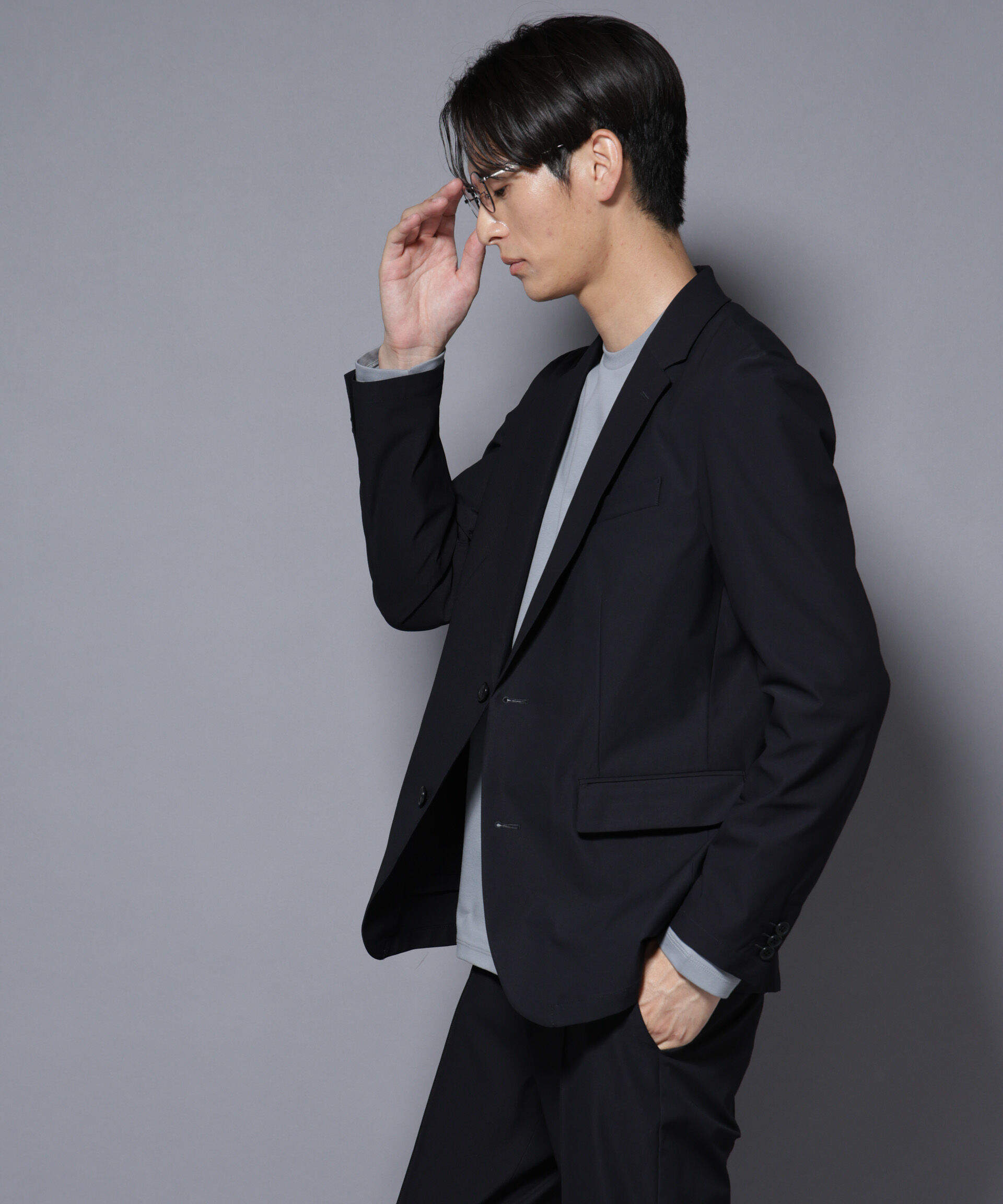 nano･universe「｢N JACKET BASIC｣TEXBRID(R) ﾂｲﾙｼﾞｬｹｯﾄ/ｽﾄﾚｯﾁ･撥水(ｾｯﾄｱｯ 」|スーツ|