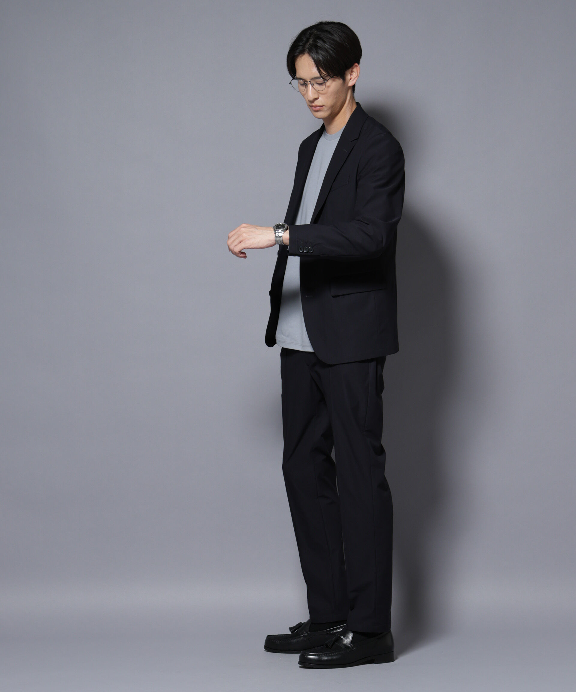 nano･universe「｢N JACKET BASIC｣TEXBRID(R) ﾂｲﾙｼﾞｬｹｯﾄ/ｽﾄﾚｯﾁ･撥水(ｾｯﾄｱｯ 」|スーツ|