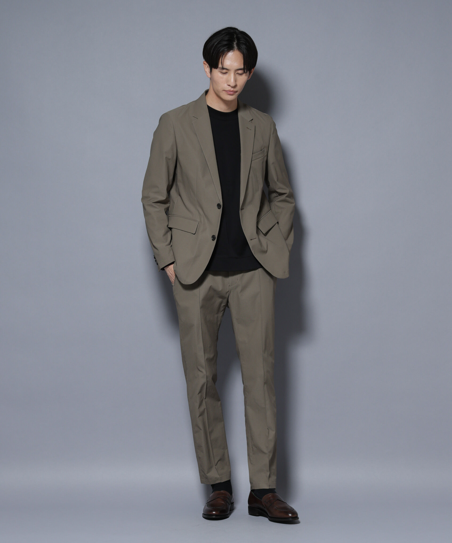 nano･universe「｢N JACKET BASIC｣TEXBRID(R) ﾂｲﾙｼﾞｬｹｯﾄ/ｽﾄﾚｯﾁ･撥水(ｾｯﾄｱｯ 」|スーツ|