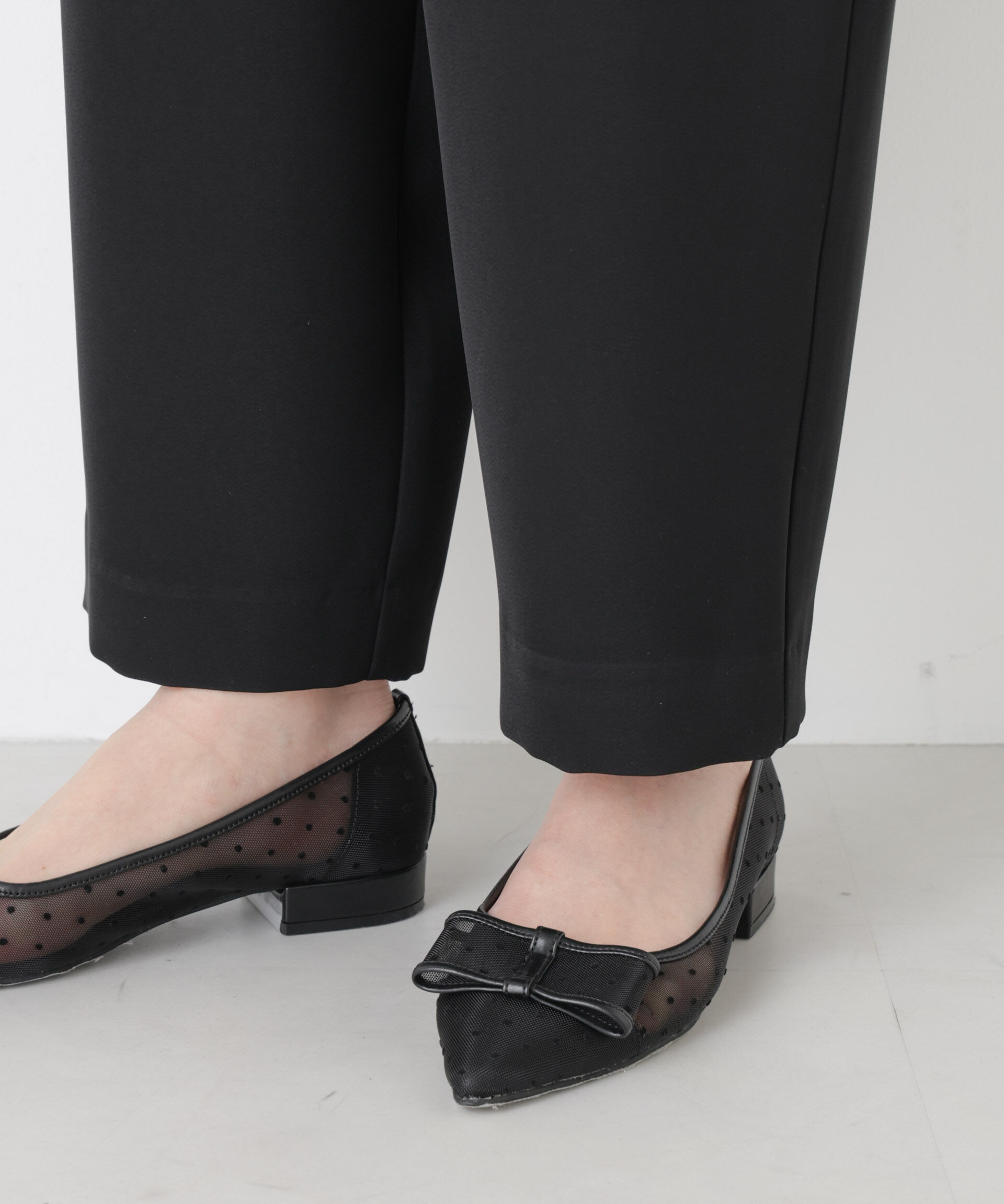 nano･universe「ダブルクロスイージーコクーンパンツ」|チノ|