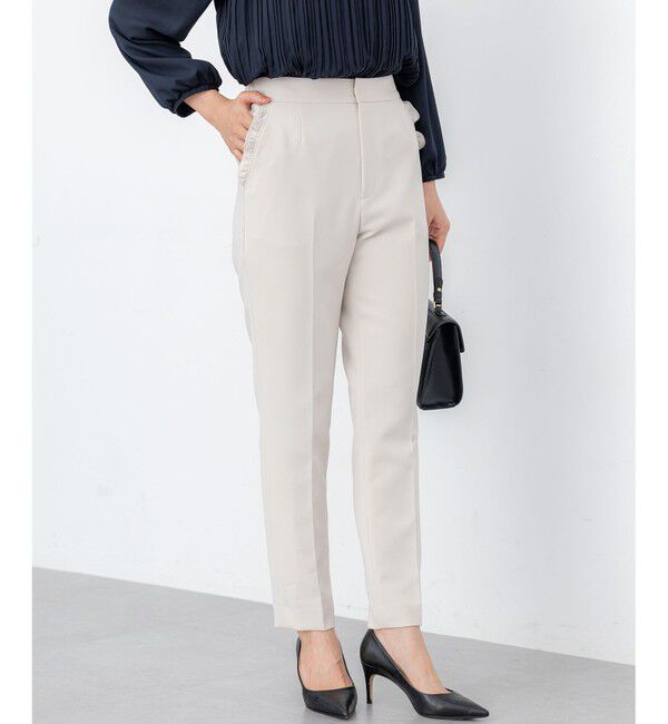 組曲「【KUMIKYOKU NAVY】コンフォータブルドレープ フリルテーパードパンツ」|その他|