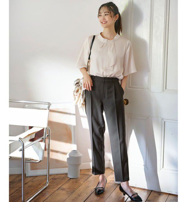 ANY SIS「【洗える】トロミサテンボウ ブラウス」|シャツ・ブラウス|