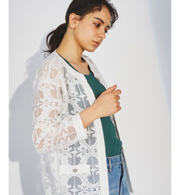  「レースジャケット」|ノーカラージャケット|