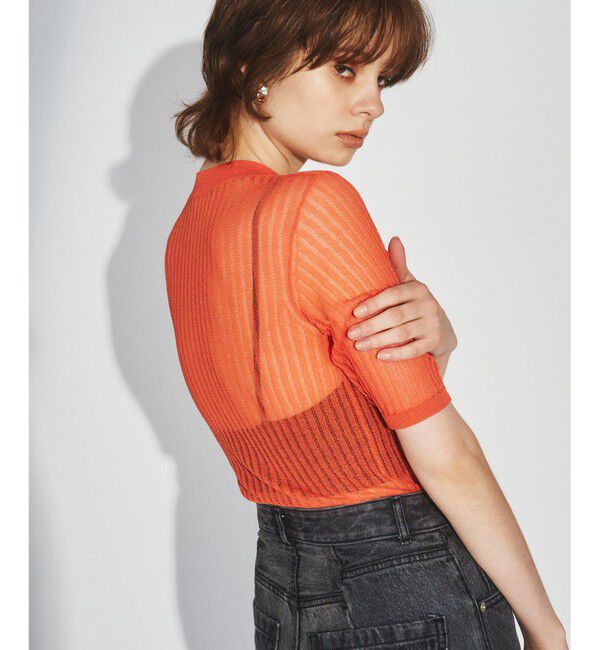 Diagram「シアーリブクルーニットトップ」|Tシャツ・カットソー|