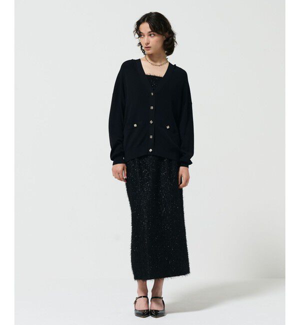 Diagram「フリンジジャガードタイトスカート」|スカート|ブラック