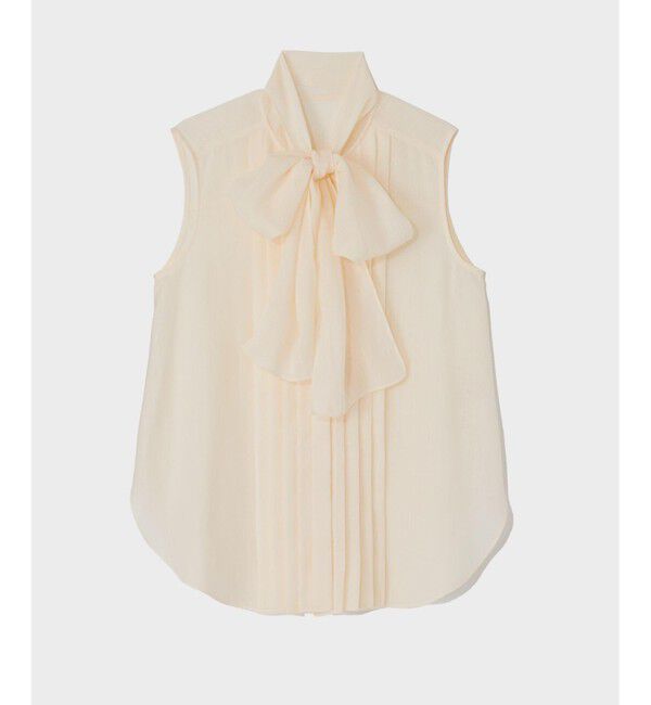 Grace Class「リネンライクボウタイノースリーブ」|シャツ・ブラウス|