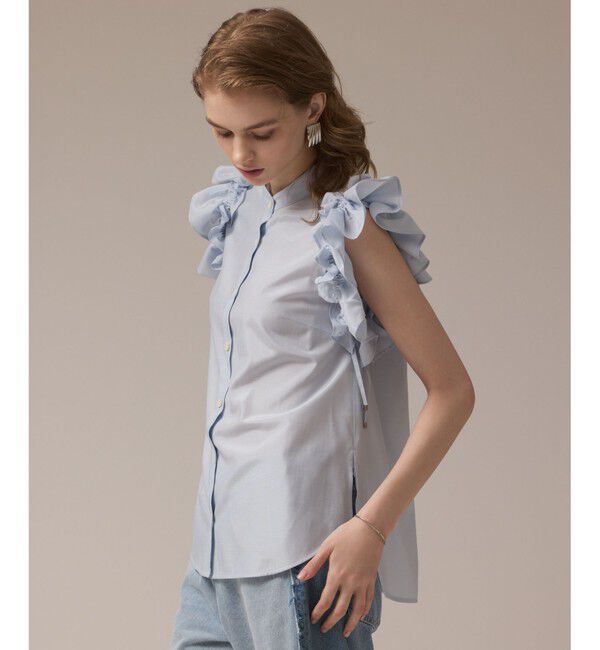 Diagram「マルチフリルノースリーブブラウス」|シャツ・ブラウス|