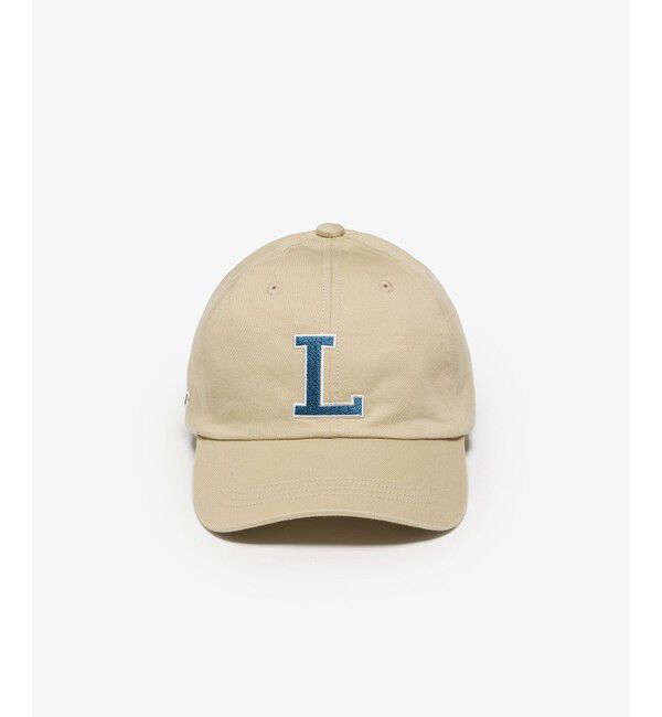 LACOSTE「コットンツイルLロゴキャップ」|キャップ・キャスケット|ベージュ