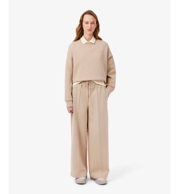 LACOSTE「ワイドレッグ スムーススウェットトラックパンツ / プリーツワイドパンツ」|その他|