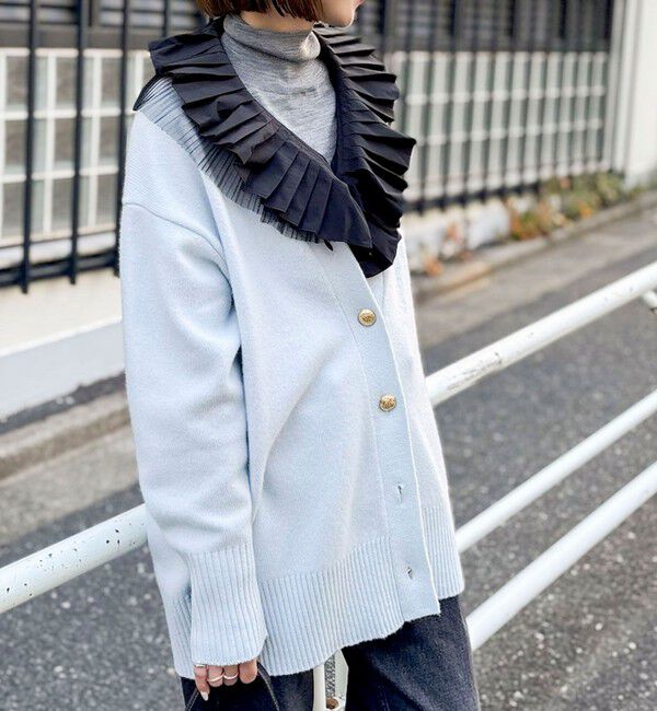 NOLLEY'S「【WEB限定アイテム】2WAY長めVネックカーディガン」|カーディガン|ライトブルー