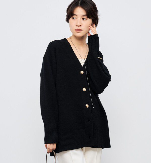 NOLLEY'S「【WEB限定アイテム】2WAY長めVネックカーディガン」|カーディガン|