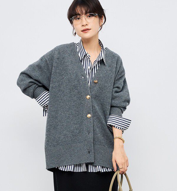 NOLLEY'S「【WEB限定アイテム】2WAY長めVネックカーディガン」|カーディガン|