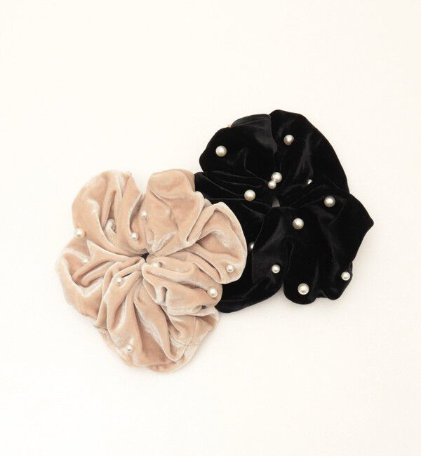 NOLLEY'S「パールベロアシュシュ」|ヘアゴム・シュシュ|