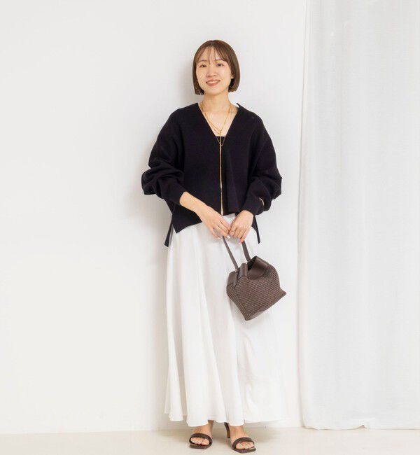 NOLLEY'S「《手洗い可能》《アンサンブル対応》スウェットライクニットプルオーバー」|ニット・セーター|