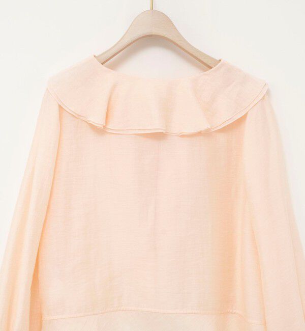 NOLLEY'S sophi「ウォッシャブルシアーラッフル羽織りブラウス」|シャツ・ブラウス|