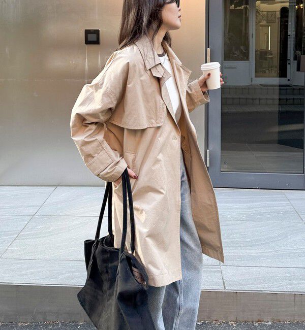 fredy emue「ミドル丈オーバートレンチコート」|トレンチコート|