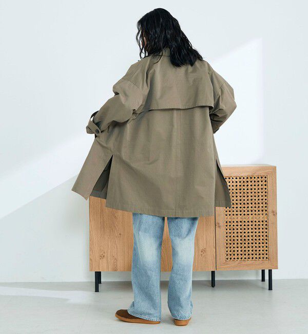 fredy emue「ミドル丈オーバートレンチコート」|トレンチコート|