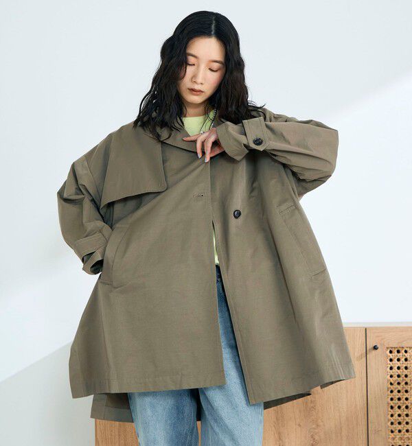 fredy emue「ミドル丈オーバートレンチコート」|トレンチコート|