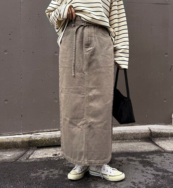 fredy emue「細ベルト付きタイトスカート」|スカート|