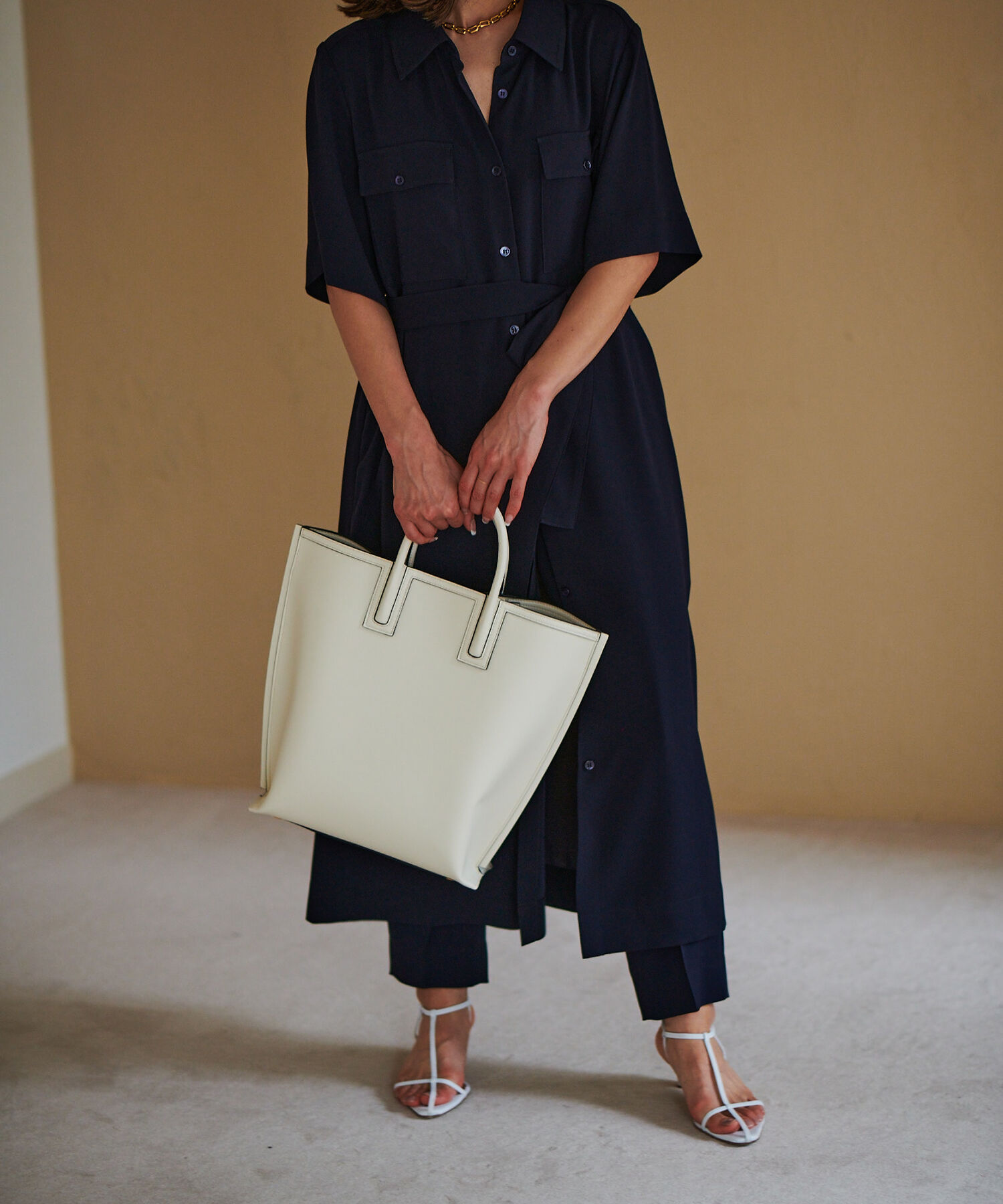 E'POR「【E'POR】【A4対応】【一部直営店舗・WEB限定】LIMITED MODEL Ree Large（リー）【雑誌掲載】」|トートバッグ|ホワイト系(11)