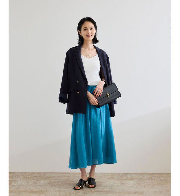 ROPE「テレコスリーブレスニットプルオーバー/洗える」|ニット・セーター|