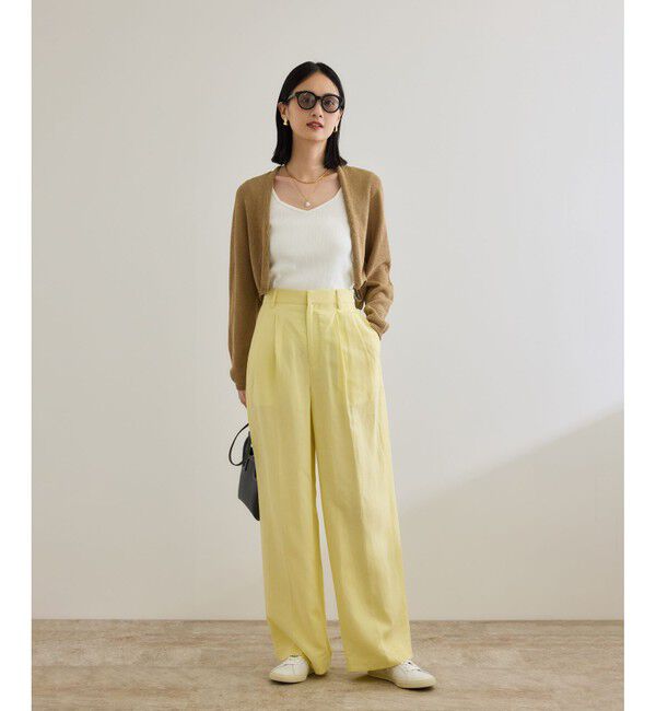 ROPE「テレコスリーブレスニットプルオーバー/洗える」|ニット・セーター|