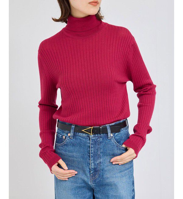 ROPE「 JOHN SMEDLEY別注 RIB TURTLE（ジョンスメドレー別注/リブタートルニット）」|ニット・セーター|ワイン(66)