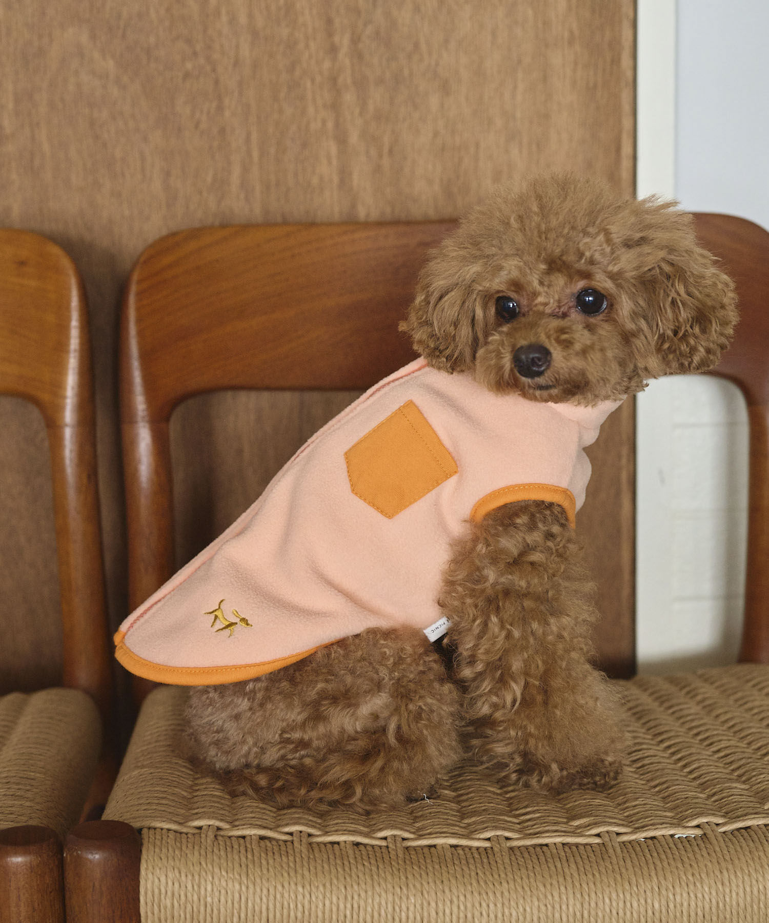 ROPE PICNIC PASSAGE「【DOG】カラーフリースベスト」|その他|オレンジ系(71)